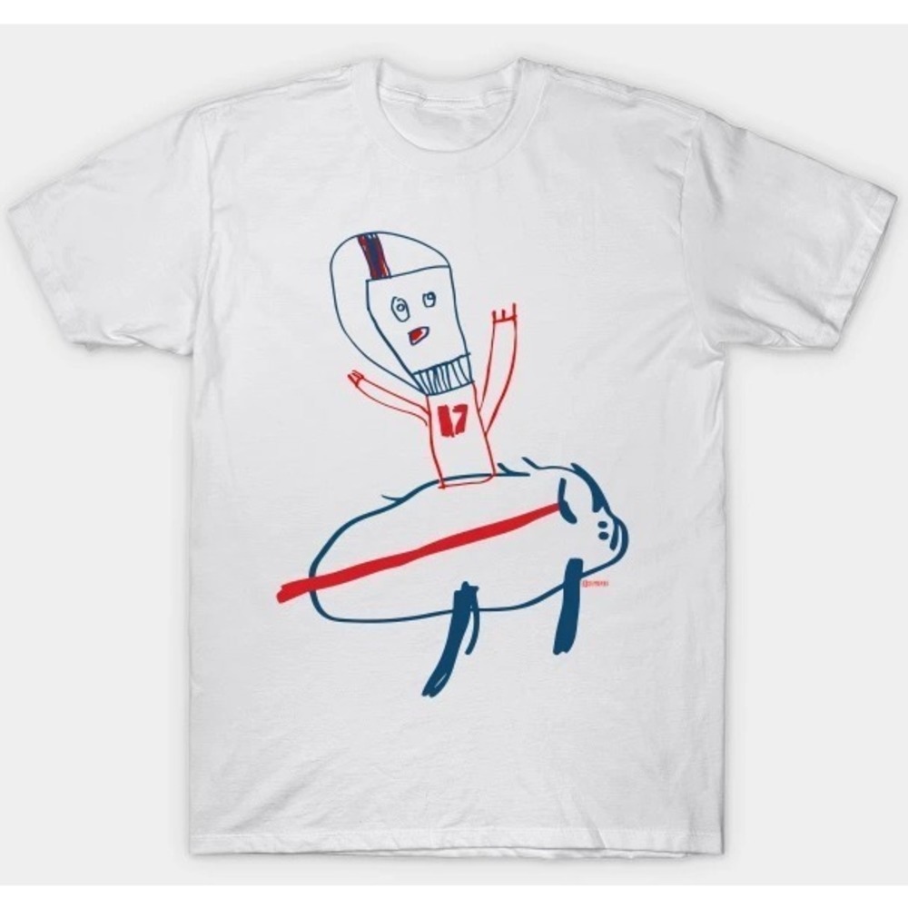 Josh Allen Riding A Buffalo, Buffalo Bills NFL Football Funny T-Shirt